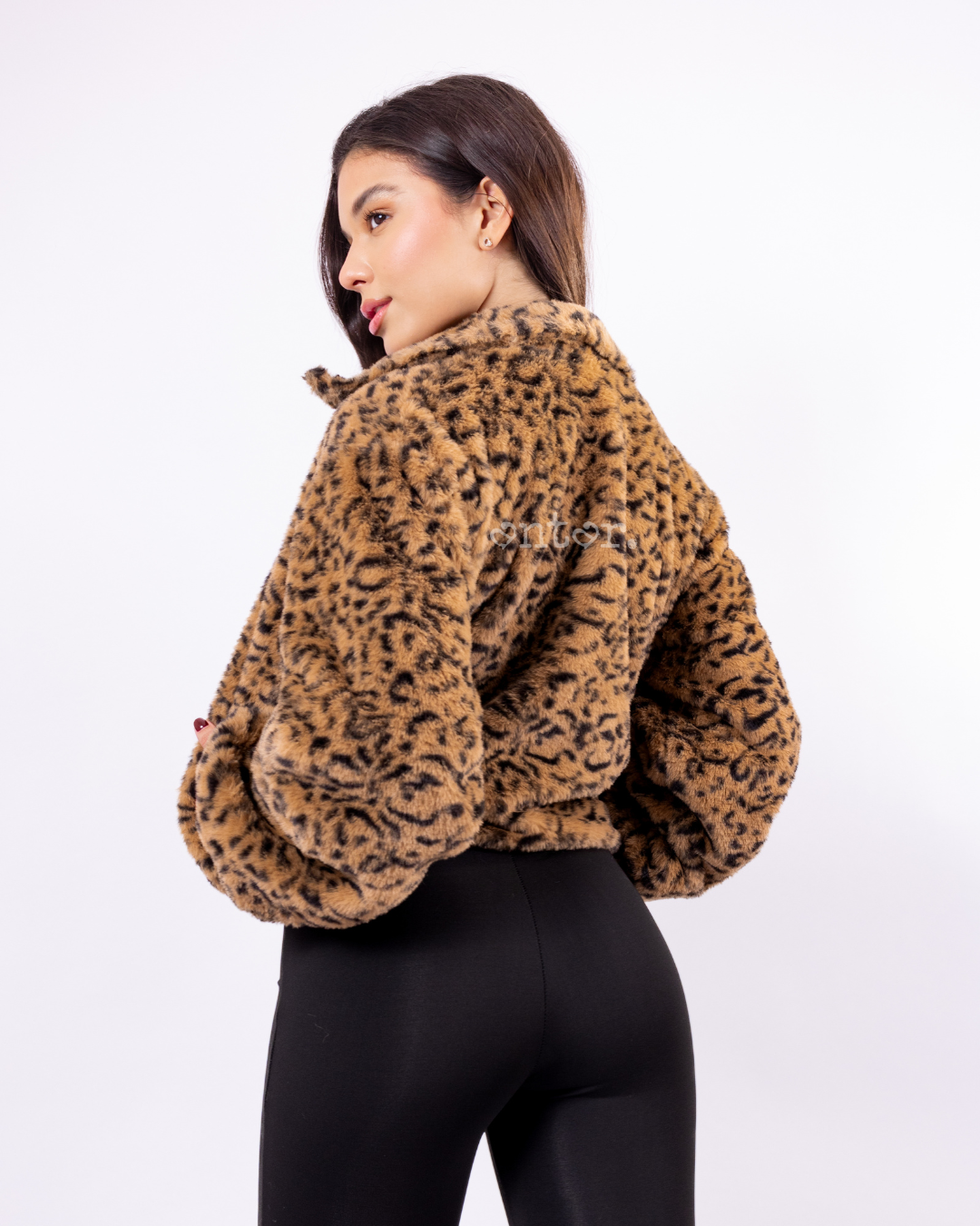 CASACA PIEL DE LEOPARDO