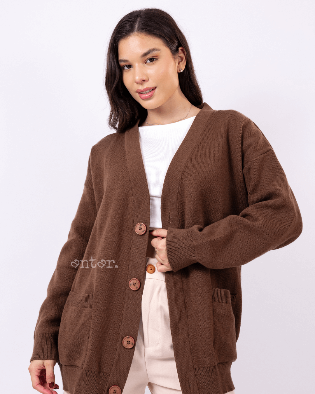 CARDIGAN CARMESÍ