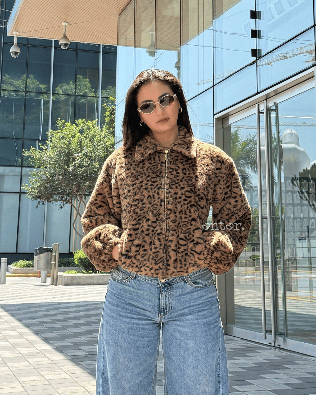 CASACA PIEL DE LEOPARDO