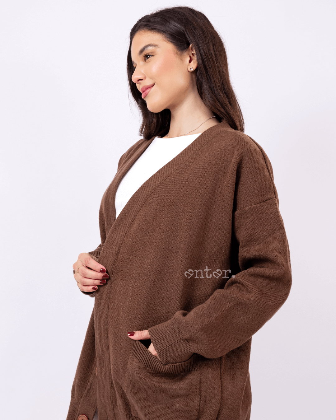 CARDIGAN CARMESÍ