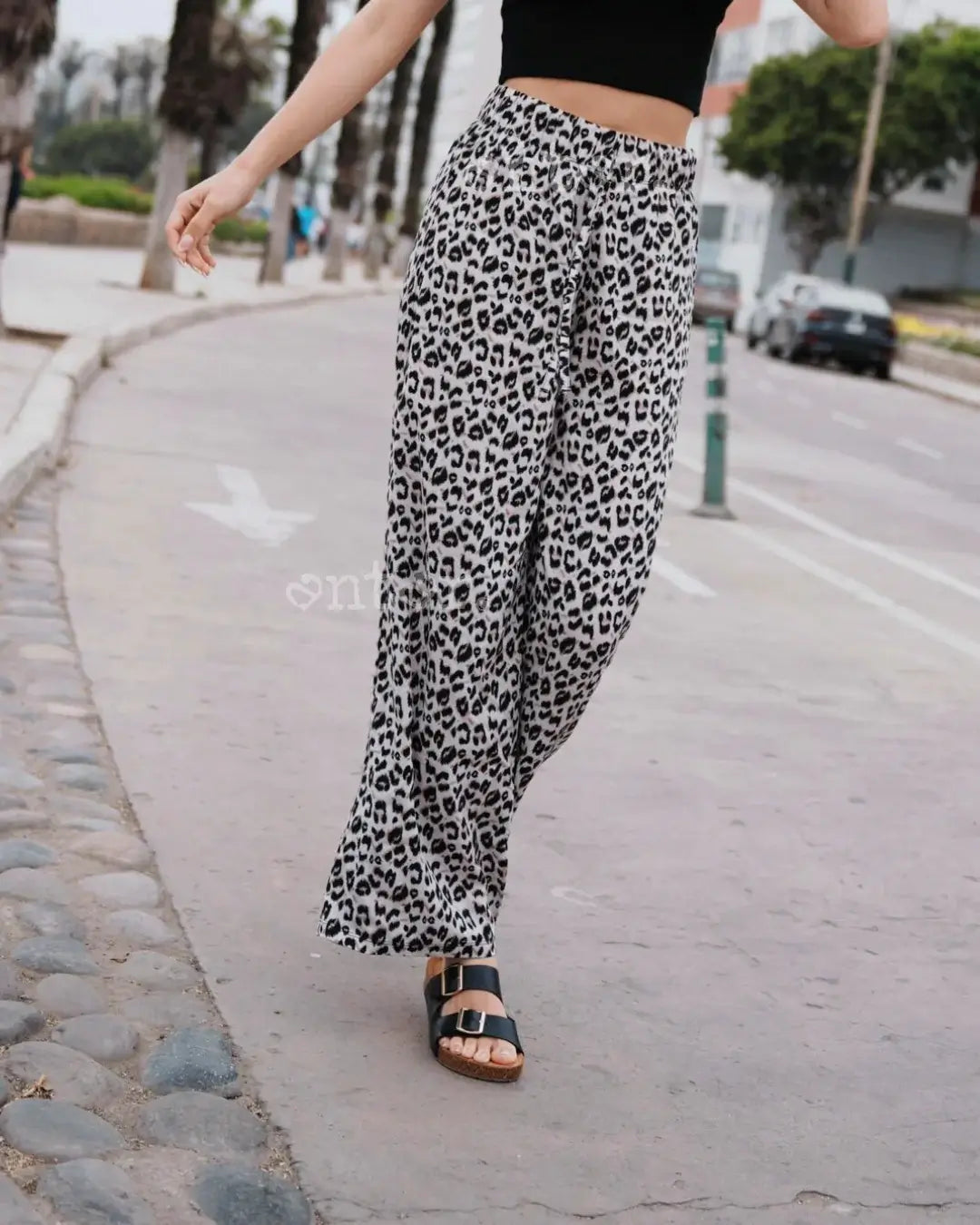 LEOPARDO WHITE PANTS