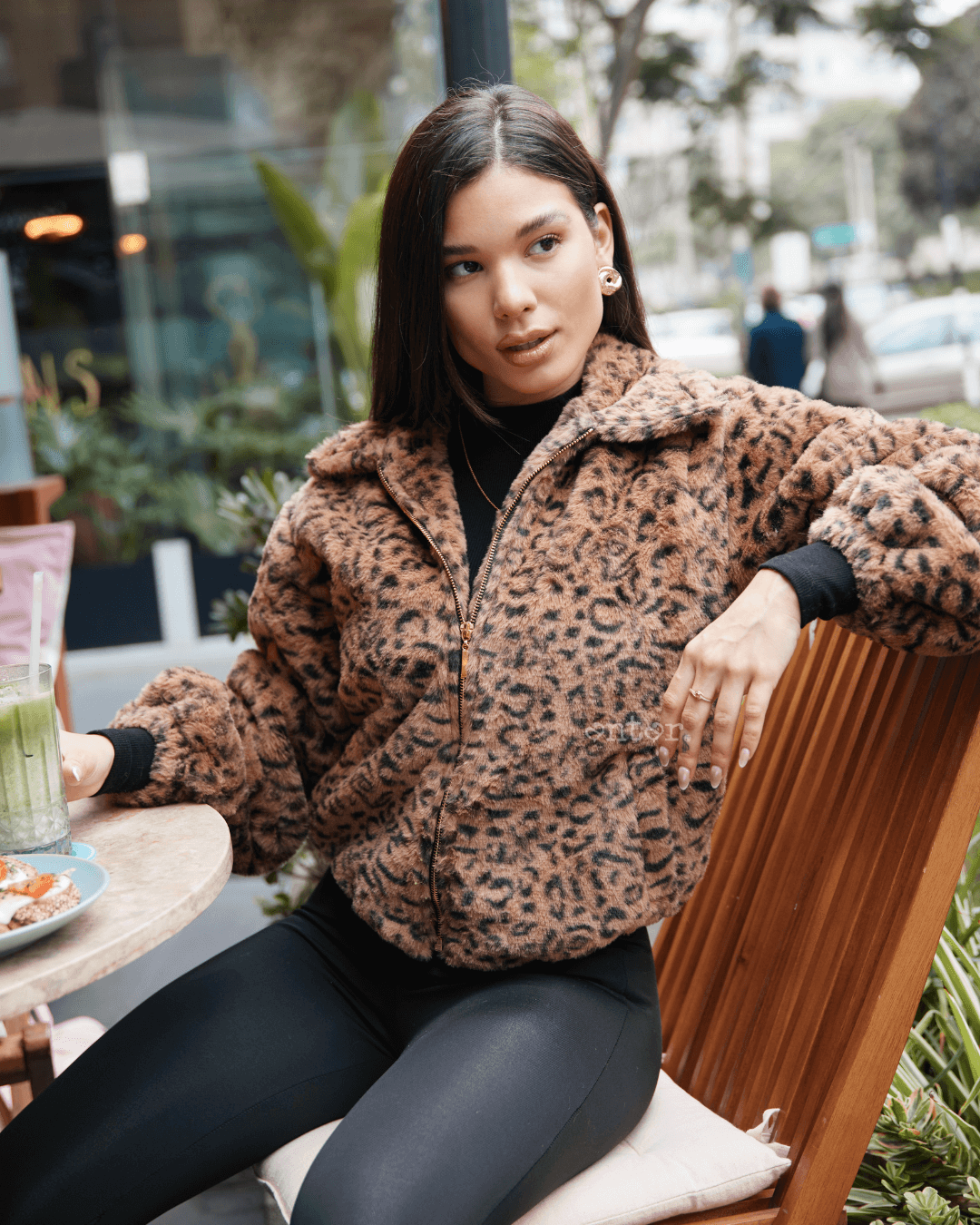 CASACA PIEL DE LEOPARDO